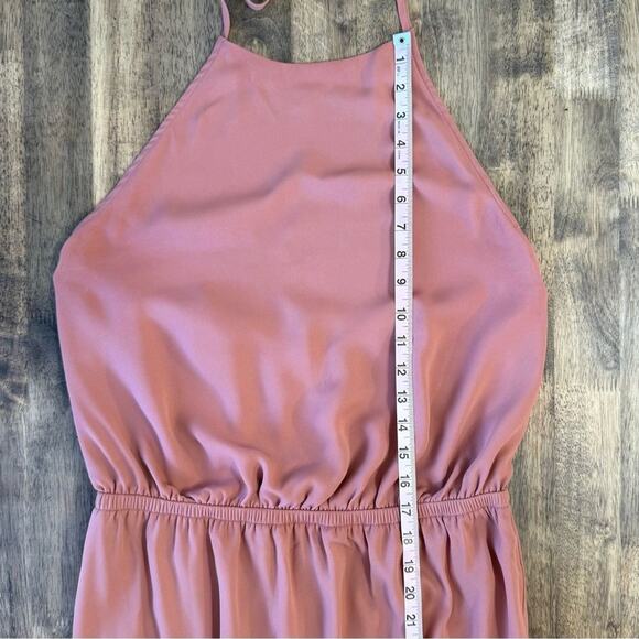 Show Me Your Mumu Women’s Heather Halter Maxi Dress Backless Rustic Mauve Sz XXL - Picture 6 of 13
